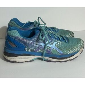A S I C S Gel-Nimbus 18  Turquoise-Iris-Methyl Blue T650N Size 11 US Running
